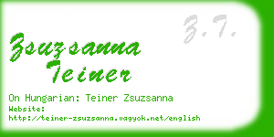 zsuzsanna teiner business card